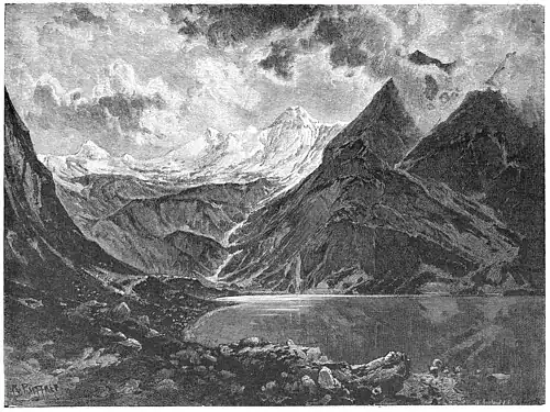 Die Gartenlaube (1884) b 413.jpg Der Lünersee Originalzeichnung von R. Püttner