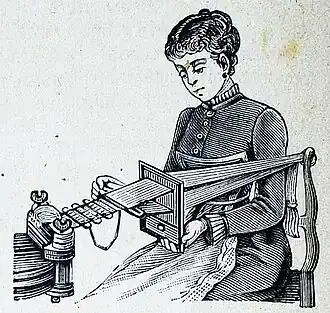 Die Gartenlaube (1884) b 456 1.jpg Ein Handwebe-Apparat