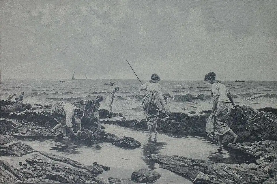 Die Gartenlaube (1884) b 469.jpg (S) Fischerinnen bei Genua Von Bartolomeo Giuliano