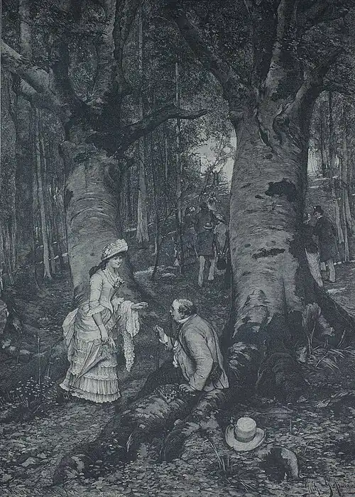 Die Gartenlaube (1884) b 525.jpg (S) Schwere Arbeit Nach dem Gemälde von W. Großmann