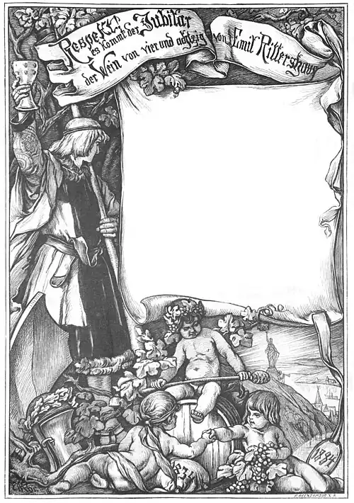 Die Gartenlaube (1884) b 713.jpg (S) Randzeichnung von Ernst Röber in Düsseldorf