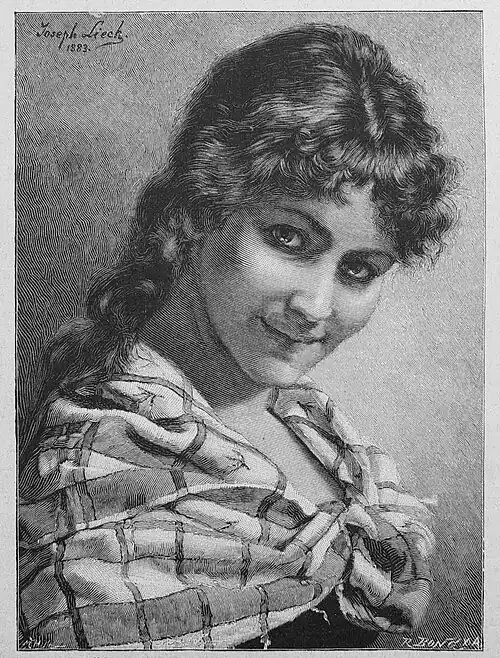 Die Gartenlaube (1885) b 089.jpg Hessisches Bauernmädchen