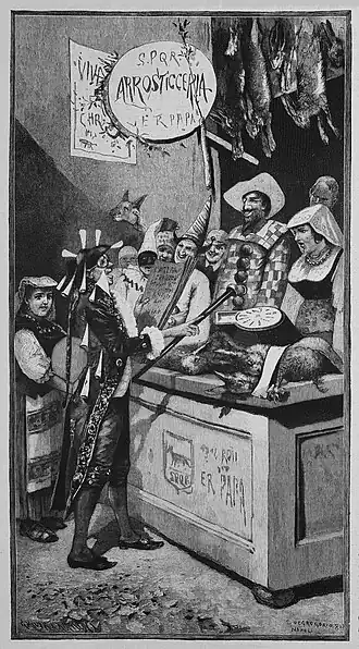 Die Gartenlaube (1885) b 116.jpg „Don Nicolo“ vor dem Laden der Widbretthändler