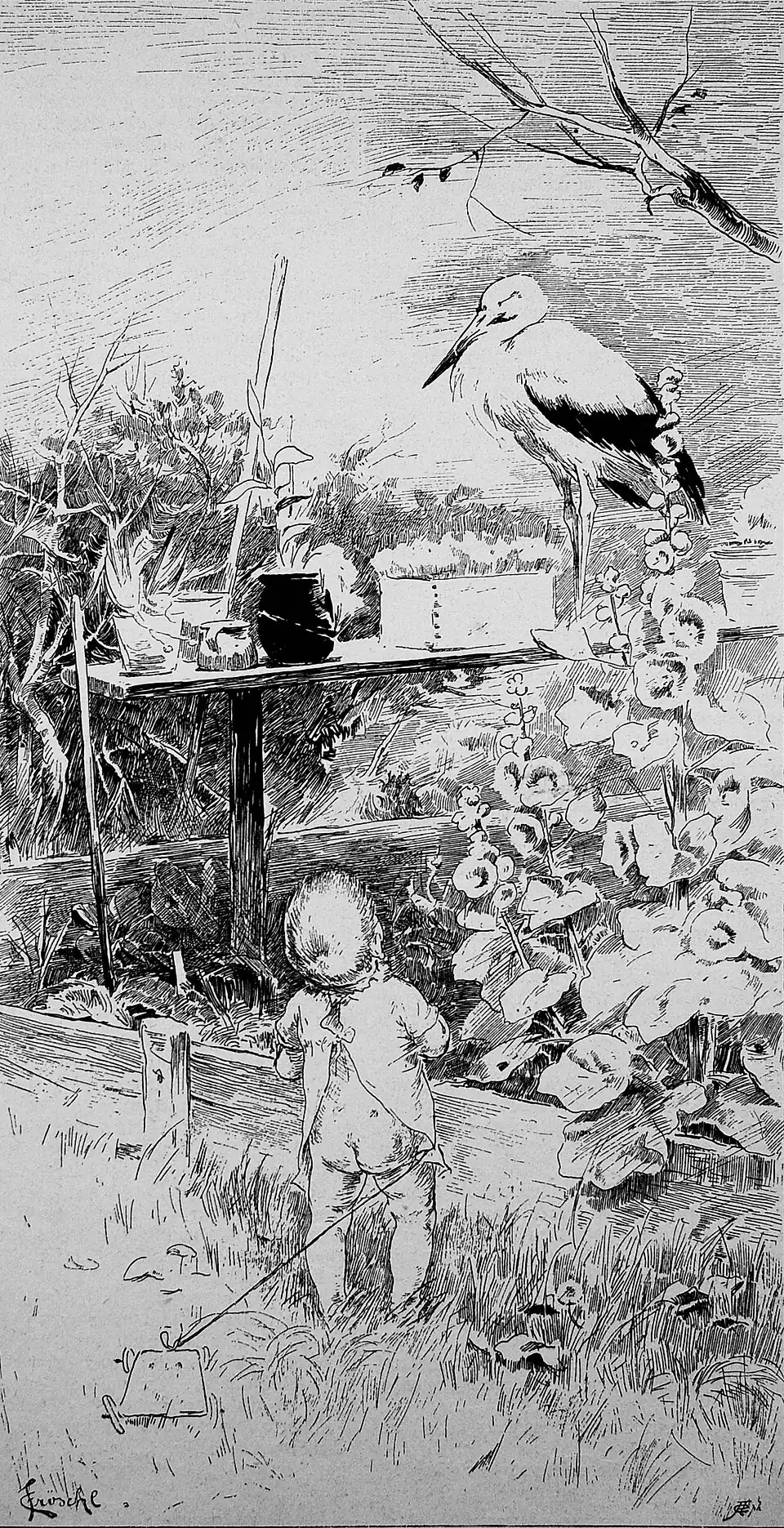 Die Gartenlaube (1885) b 801.jpg Hänschen im Hemdchen (S)