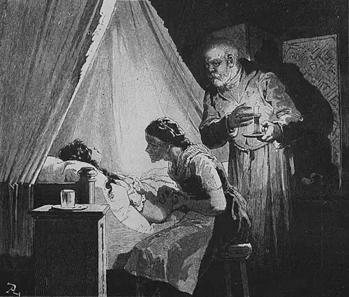 Die Gartenlaube (1885) b 853.jpg Maruschka setzte sich still ans Bett