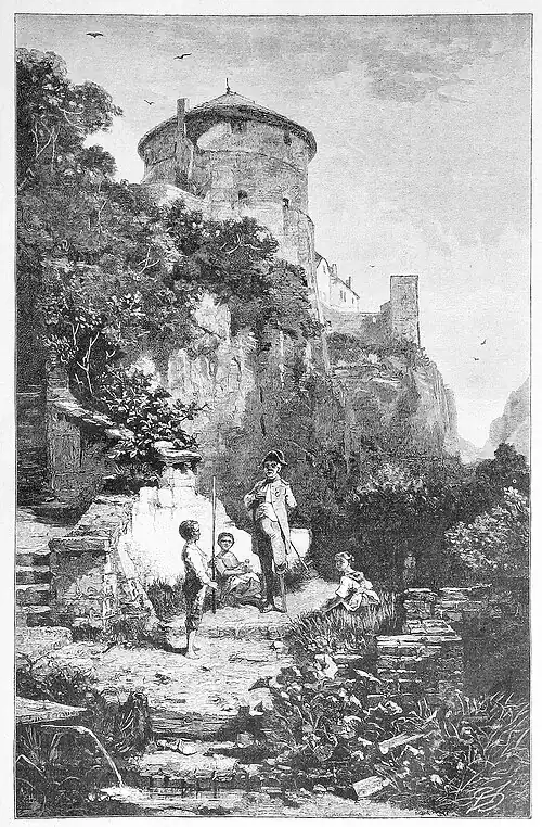Die Gartenlaube (1886) b 045.jpg (S) „Präsentirt das Gewehr!“ Nach dem Oelgemälde von Karl Spitzweg
