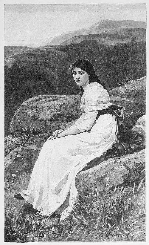 Die Gartenlaube (1886) b 281.jpg (S) Einsamkeit Nach dem Oelgemälde von Prof. Wilhelm Amberg