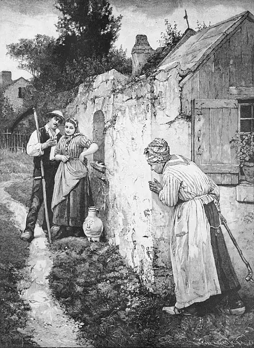 Die Gartenlaube (1886) b 505.jpg (S) Das heranziehende Gewitter Nach dem Oelgemälde von H. Mosler