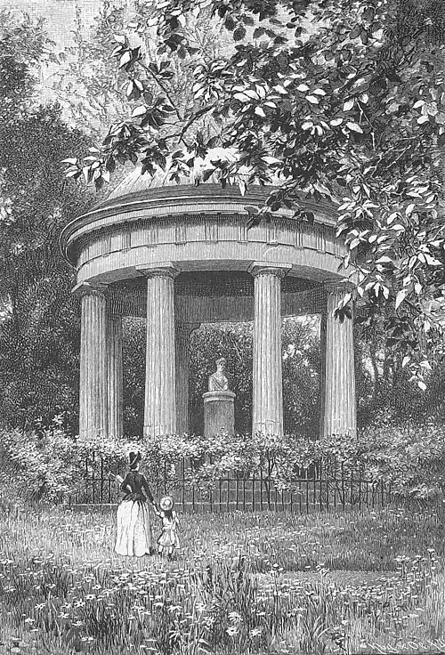 Die Gartenlaube (1886) b 685.jpg Der Luisen-Tempel im Schloßpark zu Hohenzieritz Nach einer Photographie