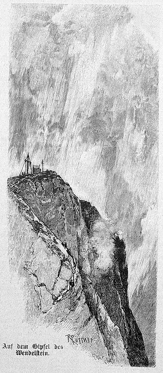 Die Gartenlaube (1887) b 092 2.jpg Auf dem Gipfel des Wendelstein.