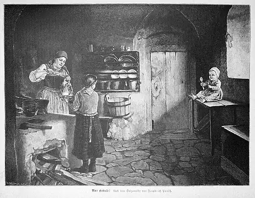 Die Gartenlaube (1887) b 161.jpg Nur Geduld! Nach dem Oelgemälde von Friedrich Prölß.