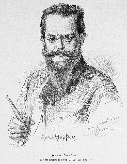 Die Gartenlaube (1887) b 425.jpg Hans Hopfen. Originalzeichnung von C.&nbsp;W.&nbsp;Allers.