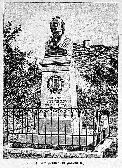Die Gartenlaube (1887) b 765 1.jpg Gluck’s Denkmal in Weidenwang.