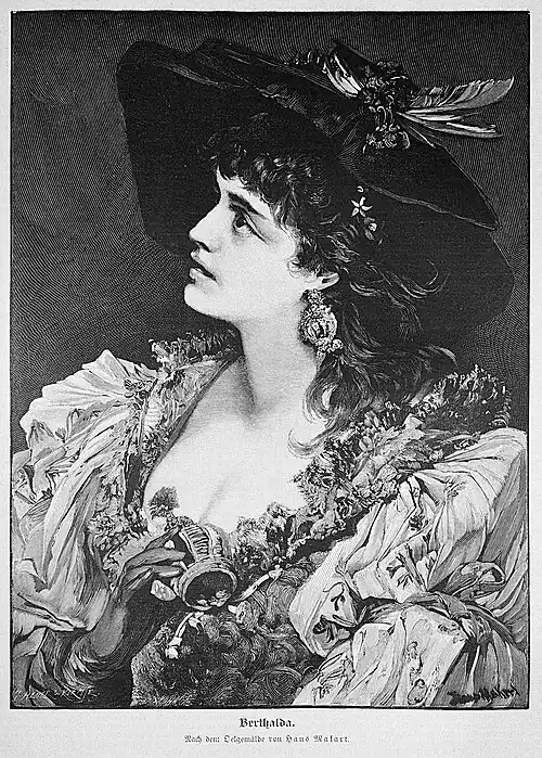 Die Gartenlaube (1887) b 785.jpg Berthalda. Nach dem Oelgemälde von Hans&nbsp;Makart.