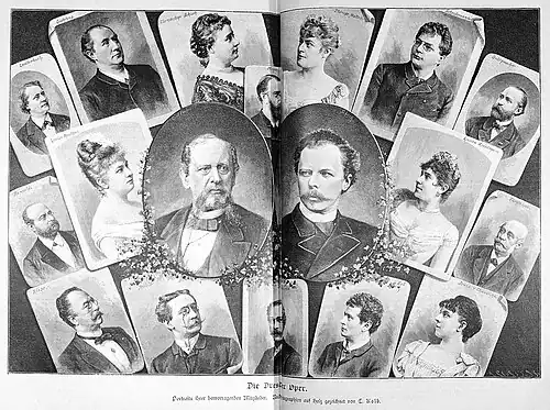 Die Gartenlaube (1887) b 864.jpg Die Dresdener Oper. Portraits ihrer hervorragenden Mitglieder. Nach Photographien auf Holz gezeichnet von C.&nbsp;Kolb.