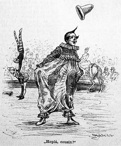 Die Gartenlaube (1888) b 156_2.jpg „Hoplá, cousin!“