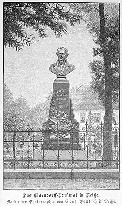 Die Gartenlaube (1888) b 647_1.jpg Das Eichendorf-Denkmal in Neiße