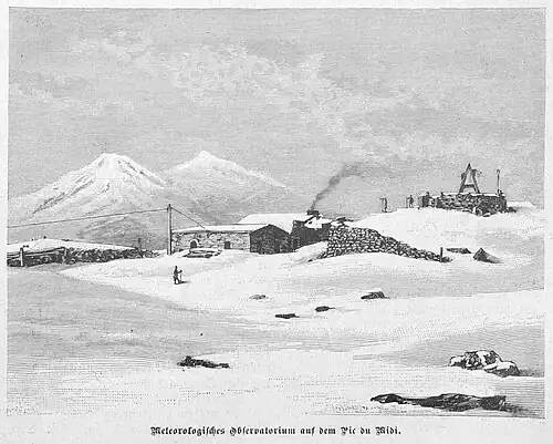 Die Gartenlaube (1888) b 709.jpg Meteorologisches Observatorium auf dem Pic du Midi