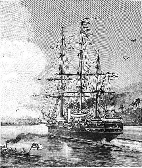 Die Gartenlaube (1889) b 273_1.jpg Kreuzerkorvette „Olga“