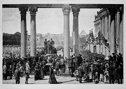 Die Gartenlaube (1889) b 401.jpg Parade im Lustgarten zu Potsdam (S)