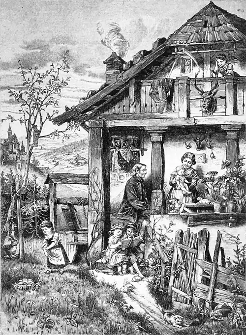 Die Gartenlaube (1890) b 193.jpg Ostern im Försterhause (S)