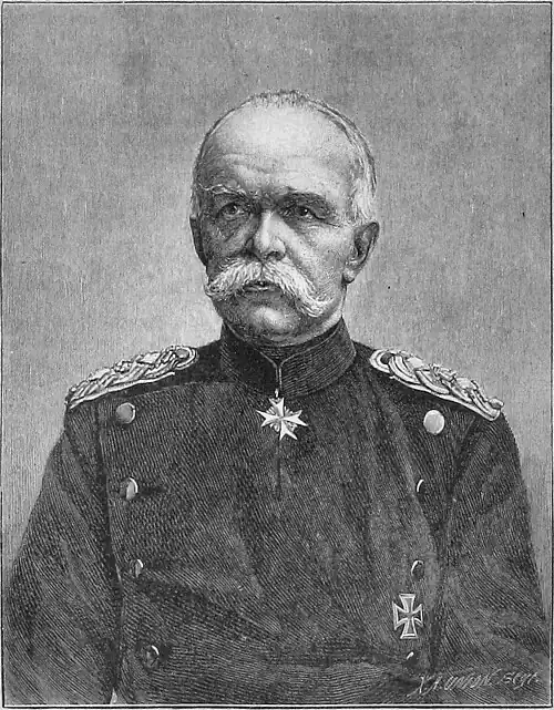 Die Gartenlaube (1890) b 229.jpg Reichskanzler Georg Leo von Caprivi