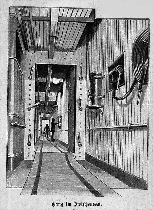 Die Gartenlaube (1890) b 239_1.jpg Gang im Zwischendeck