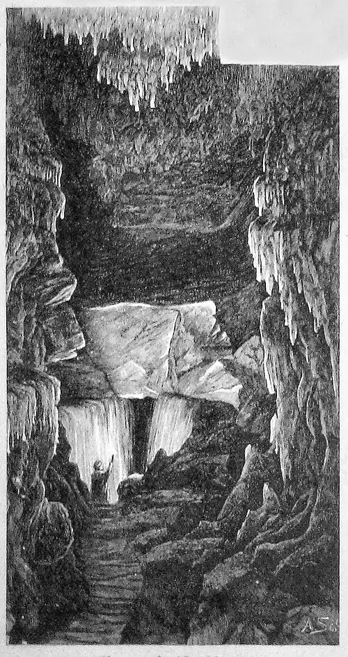 Die Gartenlaube (1890) b 414_2.jpg Eingang in die Klamm