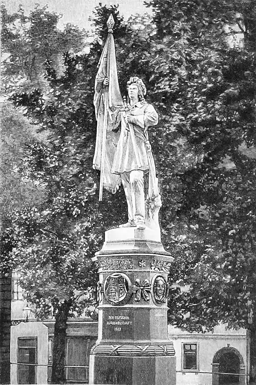Die Gartenlaube (1890) b 517.jpg Das Burschenschaftsdenkmal in Jena