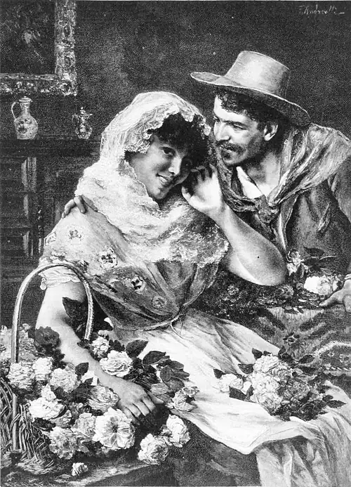 Die Gartenlaube (1890) b 705.jpg Liebeswerben (S)