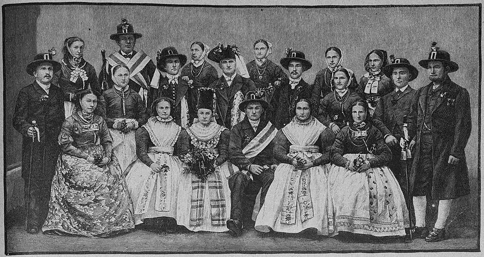 Die Gartenlaube (1891) b 867 1.jpg Wendische Hochzeitsgesellschaft.