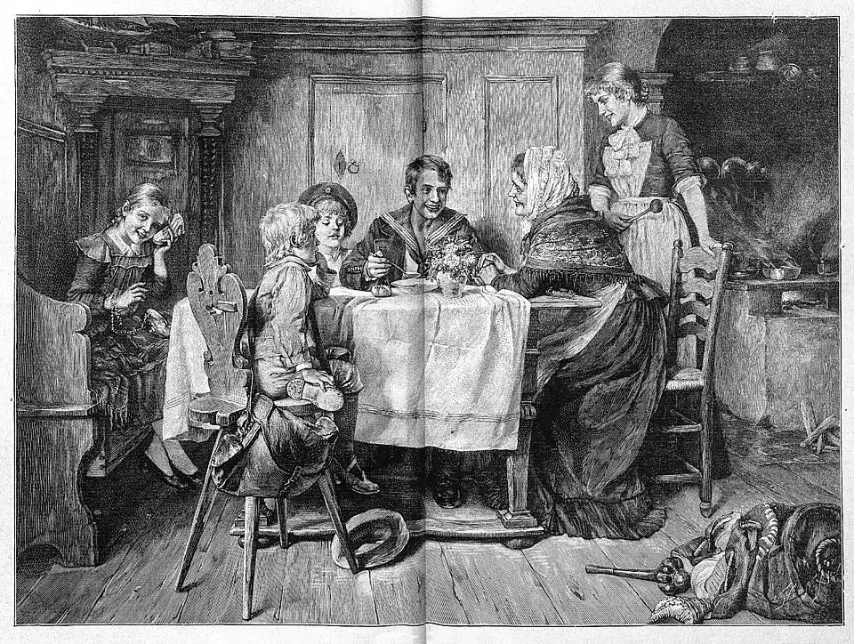 Die Gartenlaube (1892) b 020.jpg Heimgekehrt! (D)