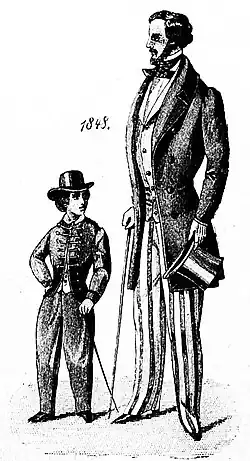 Die Gartenlaube (1892) b 206 4.jpg Neunzig Jahre Männermode: 1845 1838