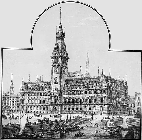 Die Gartenlaube (1892) b 307.jpg Der Entwurf des neuen Rathhauses für Hamburg