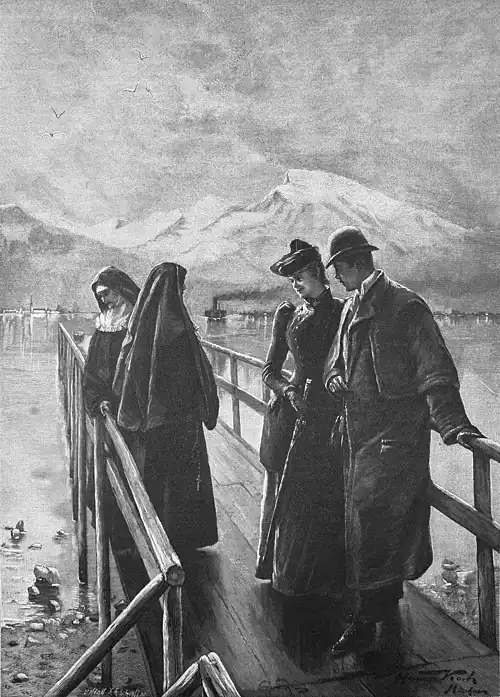 Die Gartenlaube (1893) b 561.jpg Verschieden Wege Nach einer Originalzeichnung von Hermann Koch
