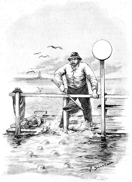 Die Gartenlaube (1893) b 716_1.jpg Der POsten an der Scheibe