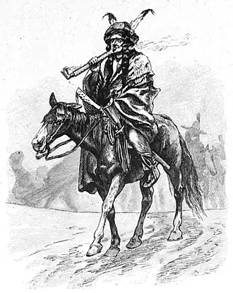 Die Gartenlaube (1894) b 210_1.jpg Indianer mit Friedenspfeife