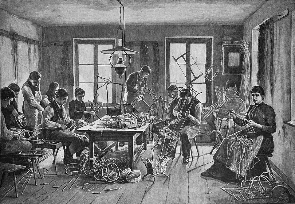 Die Gartenlaube (1894) b 745.jpg in einer Korbflechterwerkstätte(S)