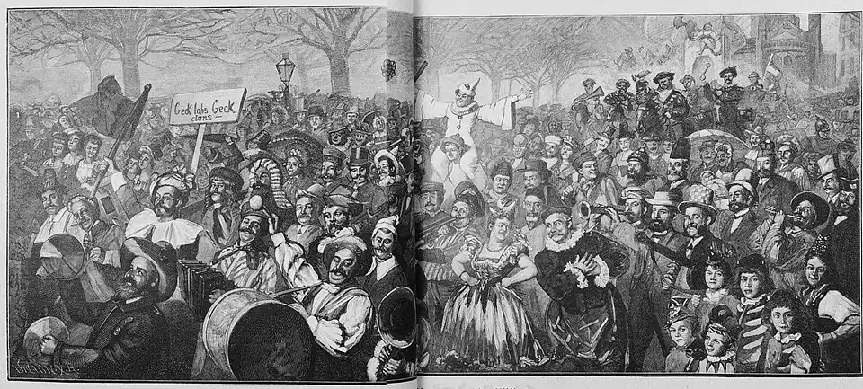 Die Gartenlaube (1895)_b_096.jpg Der Karneval in Köln „Der Zug kommt“ (D)
