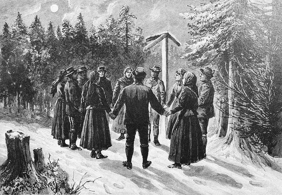 Die Gartenlaube (1895)_b_829.jpg Am Kreuzweg in der Christnacht