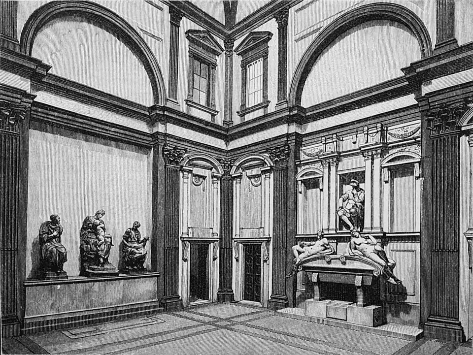 Die Gartenlaube (1895)_b_848_2.jpg Die neue Sakristei in der Kirche San Lorenzo zu Florenz