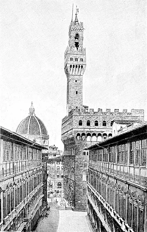 Die Gartenlaube (1895)_b_864.jpg Das Haus der Signoria (Palazzo Vecchio) in Florenz