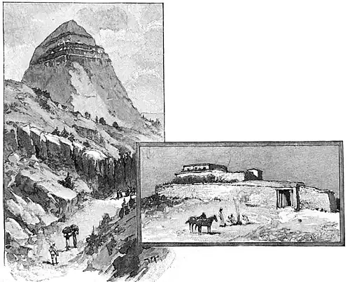 File:Die Gartenlaube (1896) b 0148_a_2.jpg Amba Aladschi. Fort Enda Jesu von Makalle.