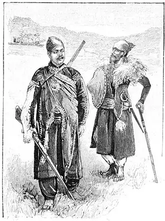 File:Die Gartenlaube (1896) b 0284_2.jpg Ras Mangascha und sein Adjutant Richard Mahn