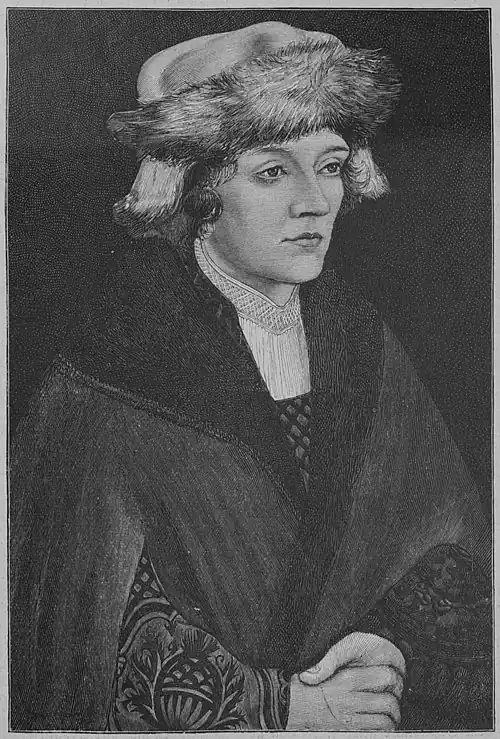 File:Die Gartenlaube (1896) b 0581.jpg Das neu aufgefundene Bildnis Gerhart Vollks von Lukas Cranach d. Ä. Im Besitz des Museums der bildenden Künste zu Leipzig