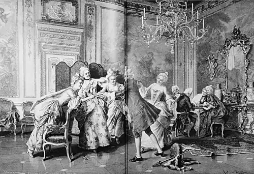 Die Gartenlaube (1897) b 056.jpg Blinde Kuh. Nach dem Gemälde von A. Ricci (D)