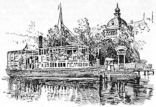 Die Gartenlaube (1897) b 493_1.jpg Landungsplatz der Dampfschiffe in Pörtschach