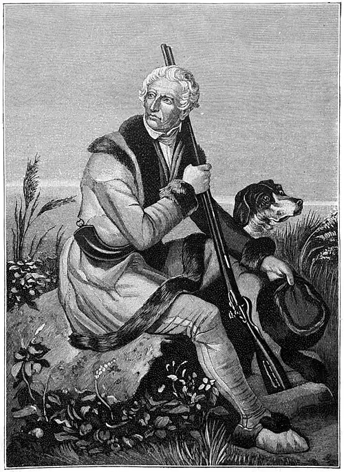Die Gartenlaube (1897) b 797_2.jpg Daniel Boone. Nach dem Originalgemälde von Chappel