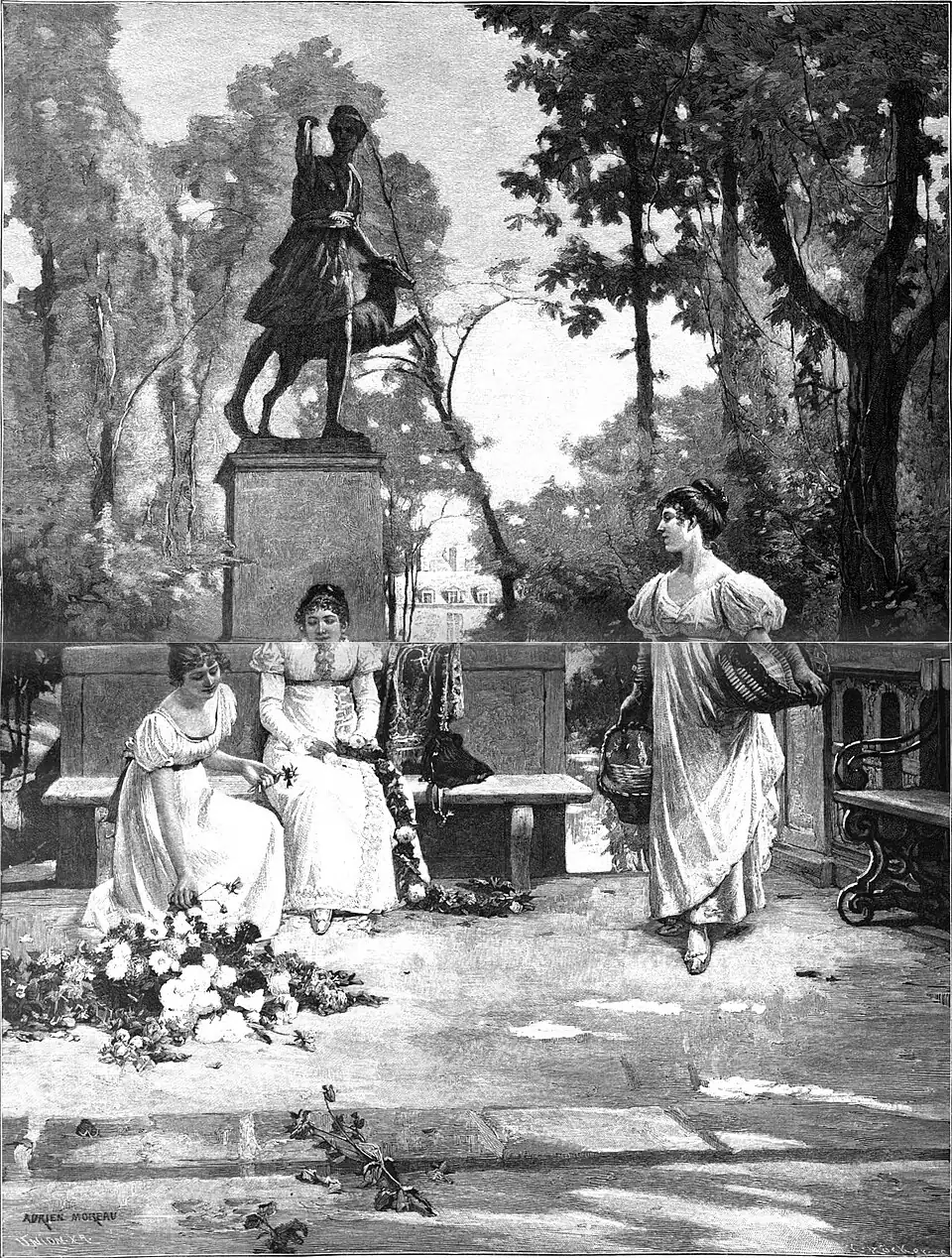 File:Die Gartenlaube (1898) b 0328.jpg (D) Vorbereitungen zum Fest Nach dem Gemälde von A. Moreau