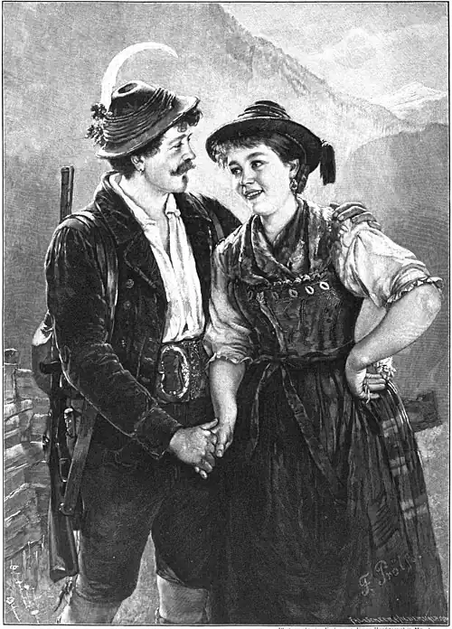 File:Die Gartenlaube (1898) b 0580_e.jpg (S) Ein Herz und ein Sinn Nach dem Gemälde von Friedrich Prölss